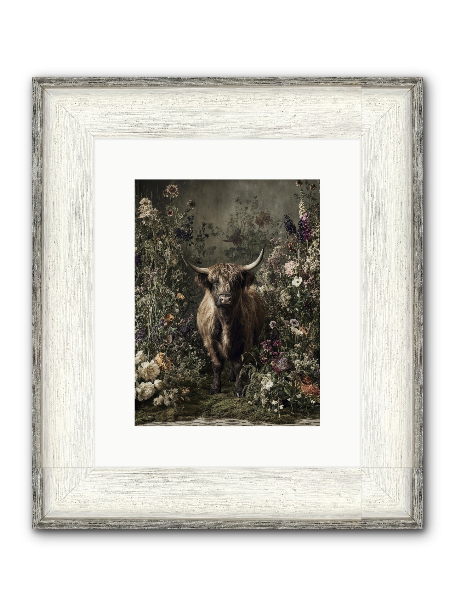 Splendiferous Framed Print - Driftwood White 9x12