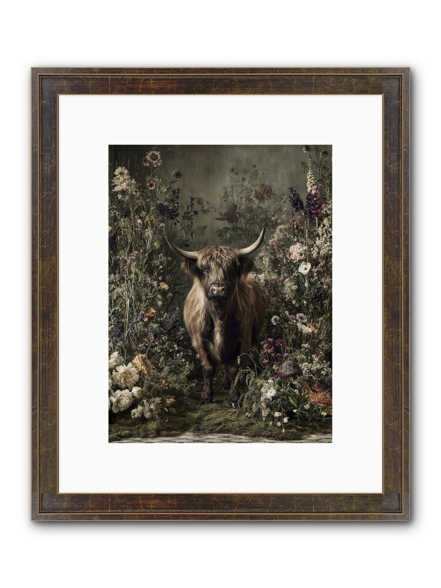 Splendiferous Framed Print - Slimwoods Black/Gold 9x12