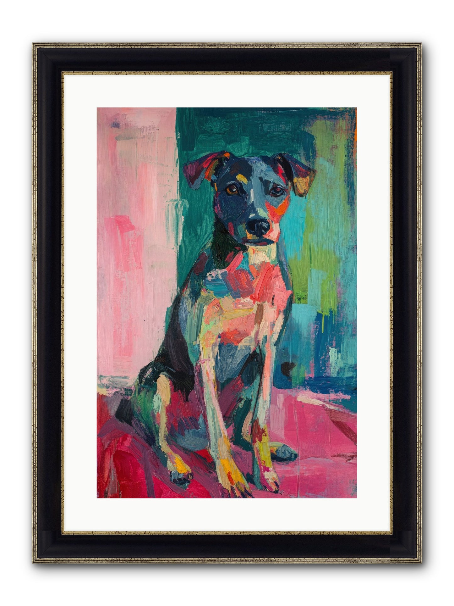 Sporting Life Framed Print - Black & Gold 16x24