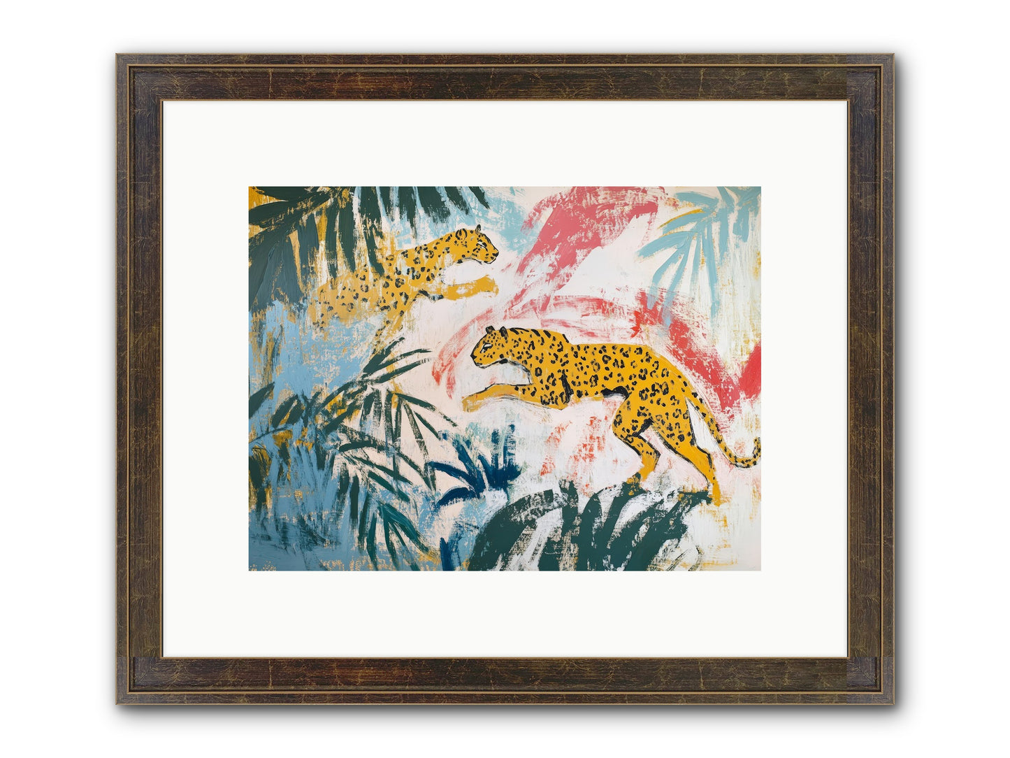 Spotted Court Of Kensington Framed Print - Slimwoods Black/Gold 12x9