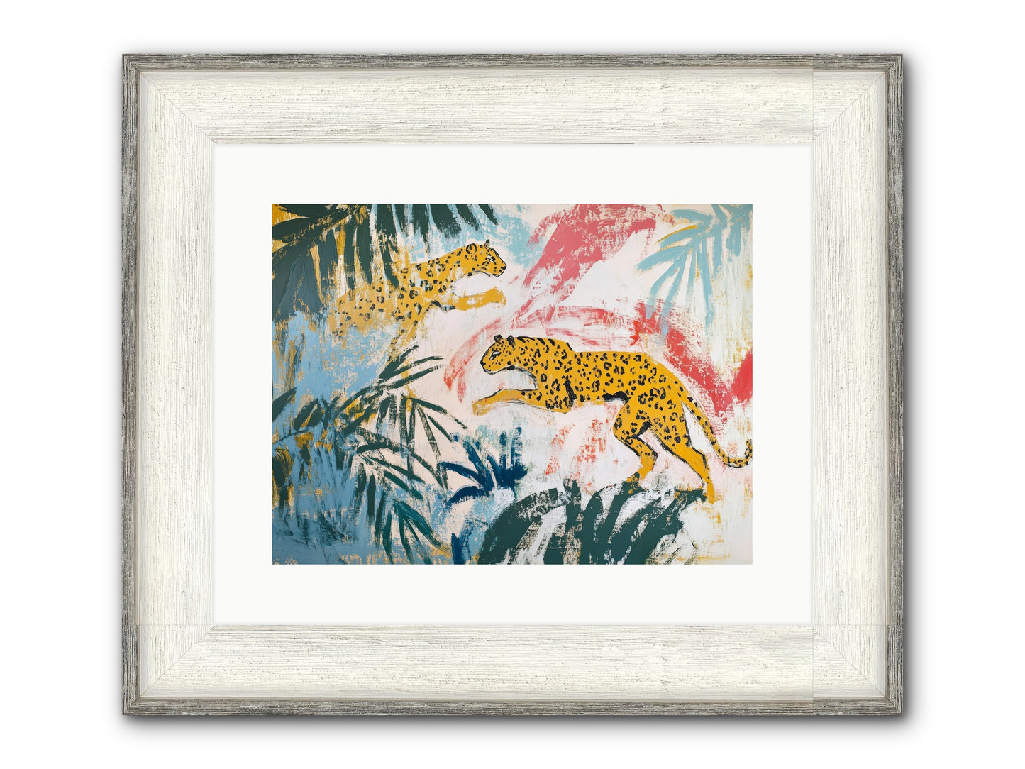 Spotted Court Of Kensington Framed Print - Driftwood White 16x12