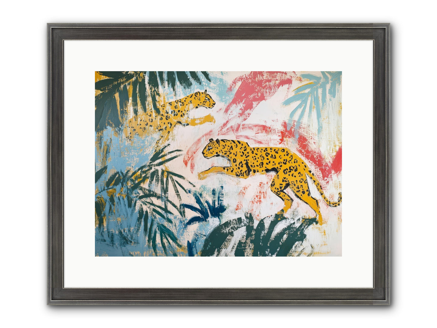 Spotted Court Of Kensington Framed Print - Slimwoods Black/Silver 16x12