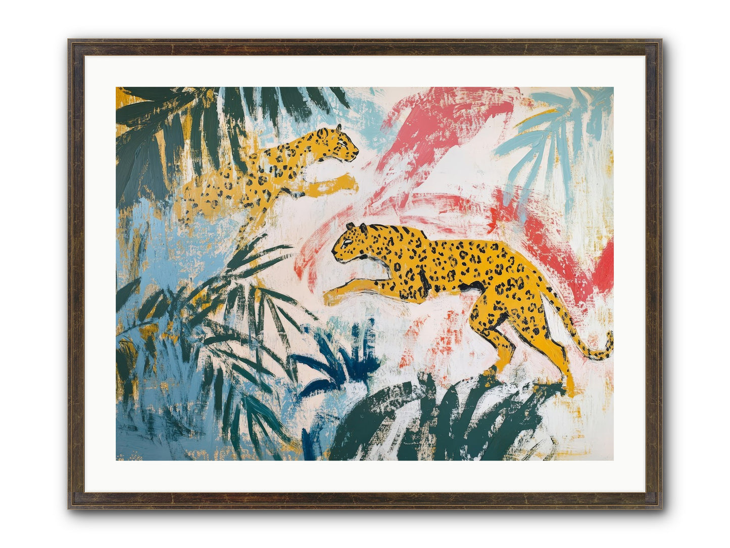 Spotted Court Of Kensington Framed Print - Slimwoods Black/Gold 32x24
