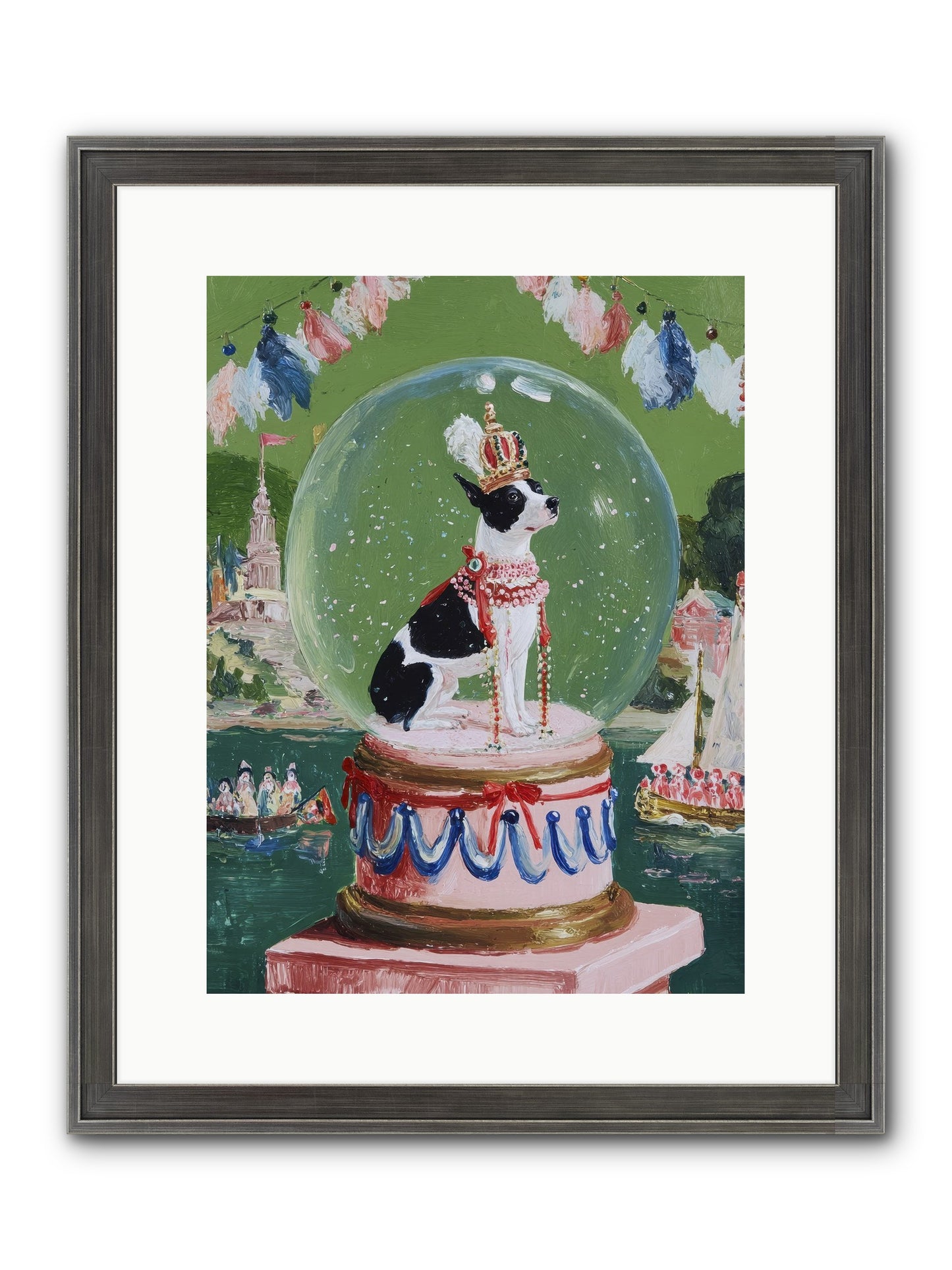Sprightly Charm Framed Print - Slimwoods Black/Silver 12x16