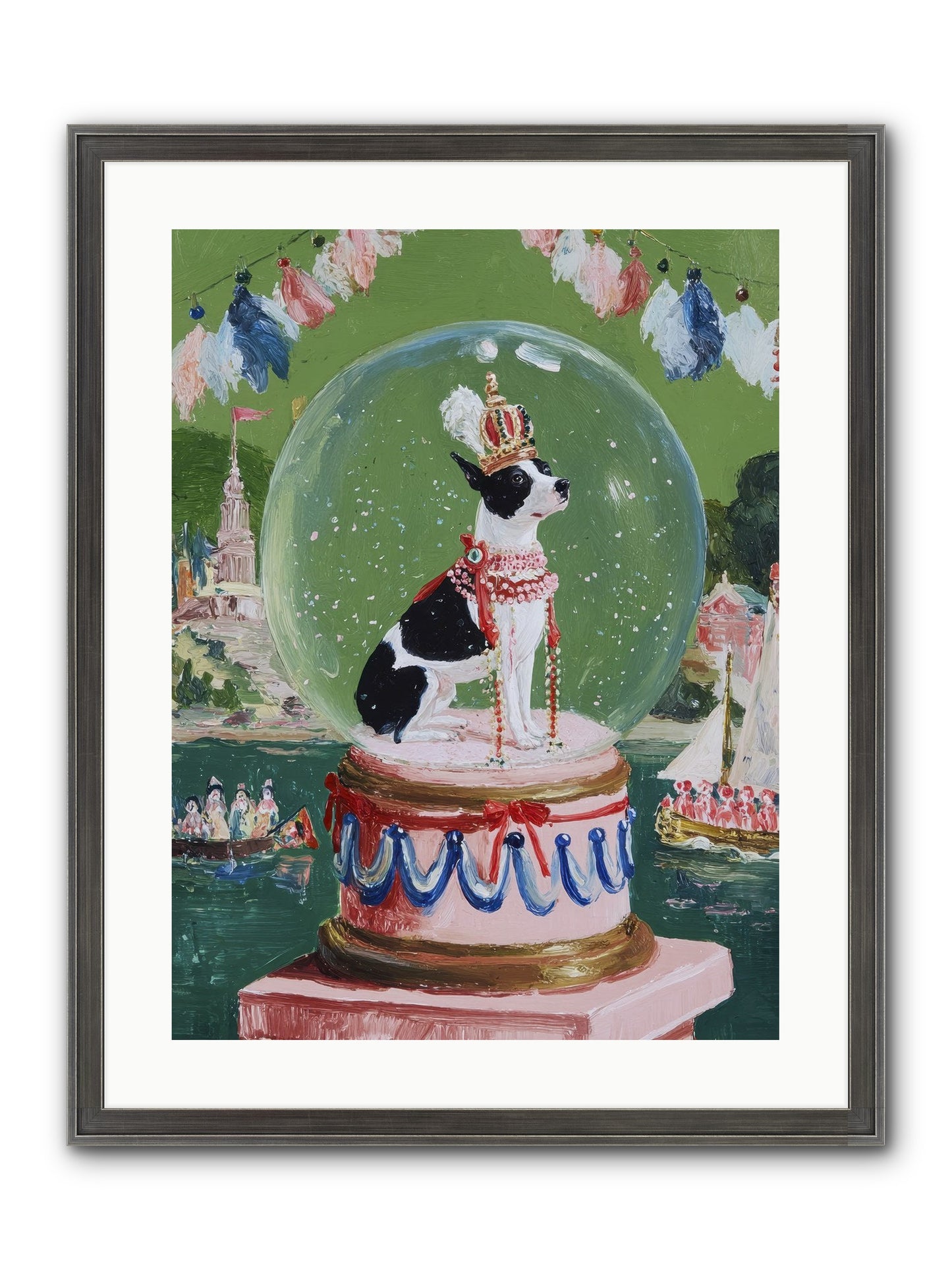 Sprightly Charm Framed Print - Slimwoods Black/Silver 18x24