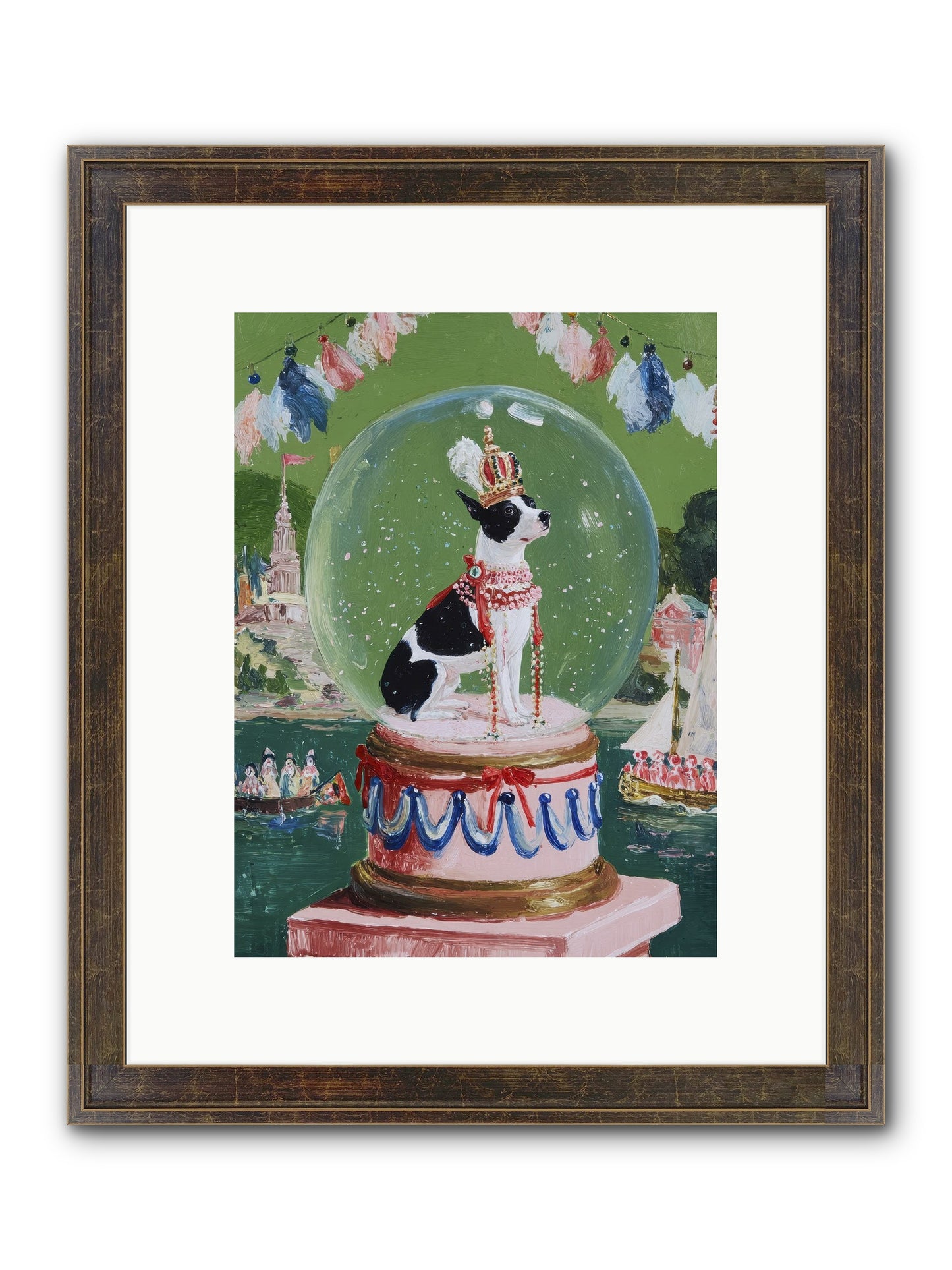 Sprightly Charm Framed Print - Slimwoods Black/Gold 9x12