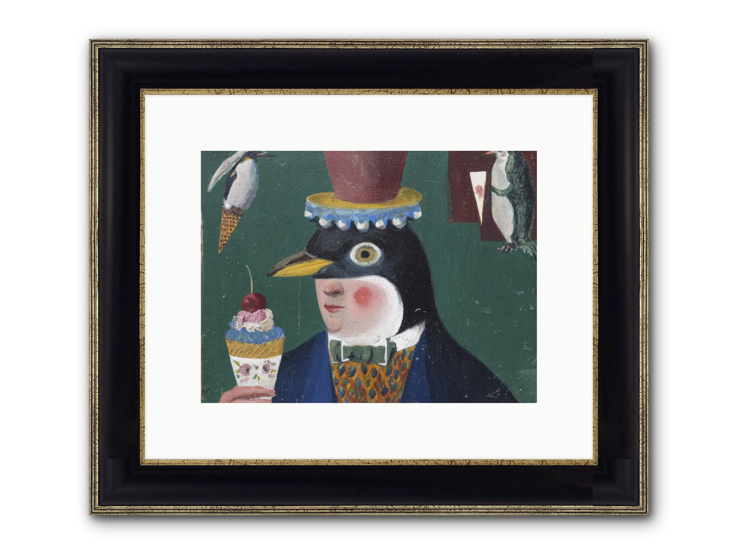 Spring’s Secret Address Framed Print - Black & Gold 12x9