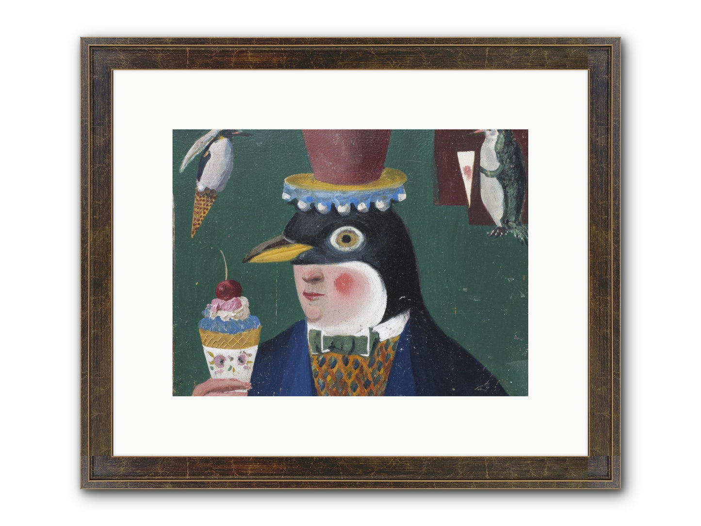 Spring’s Secret Address Framed Print - Slimwoods Black/Gold 12x9
