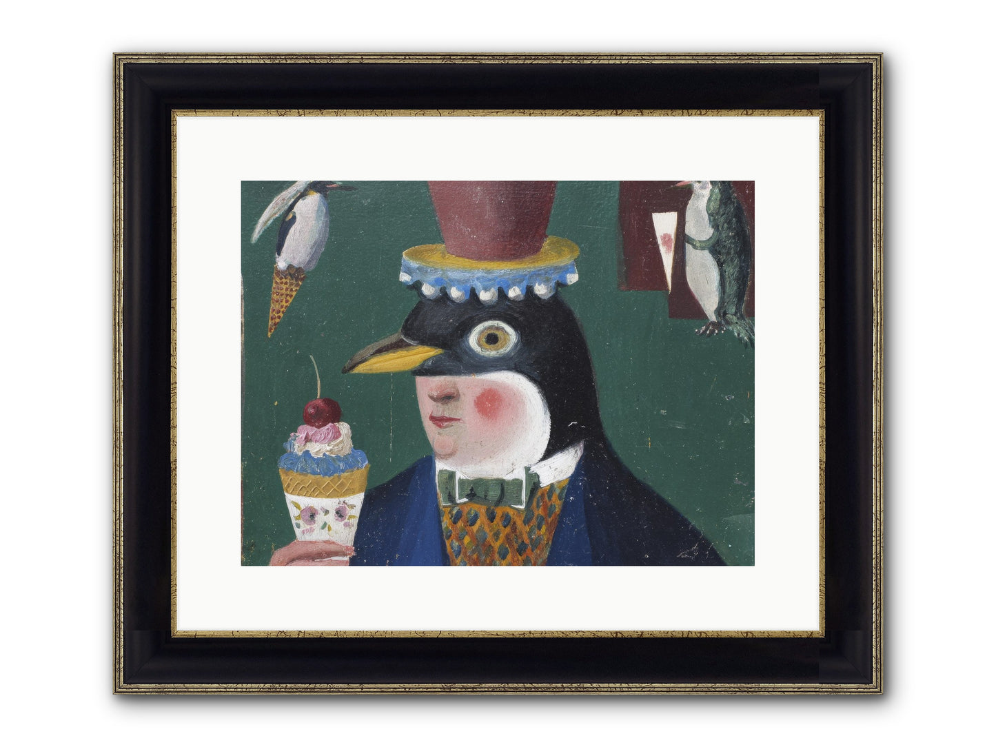 Spring’s Secret Address Framed Print - Black & Gold 16x12