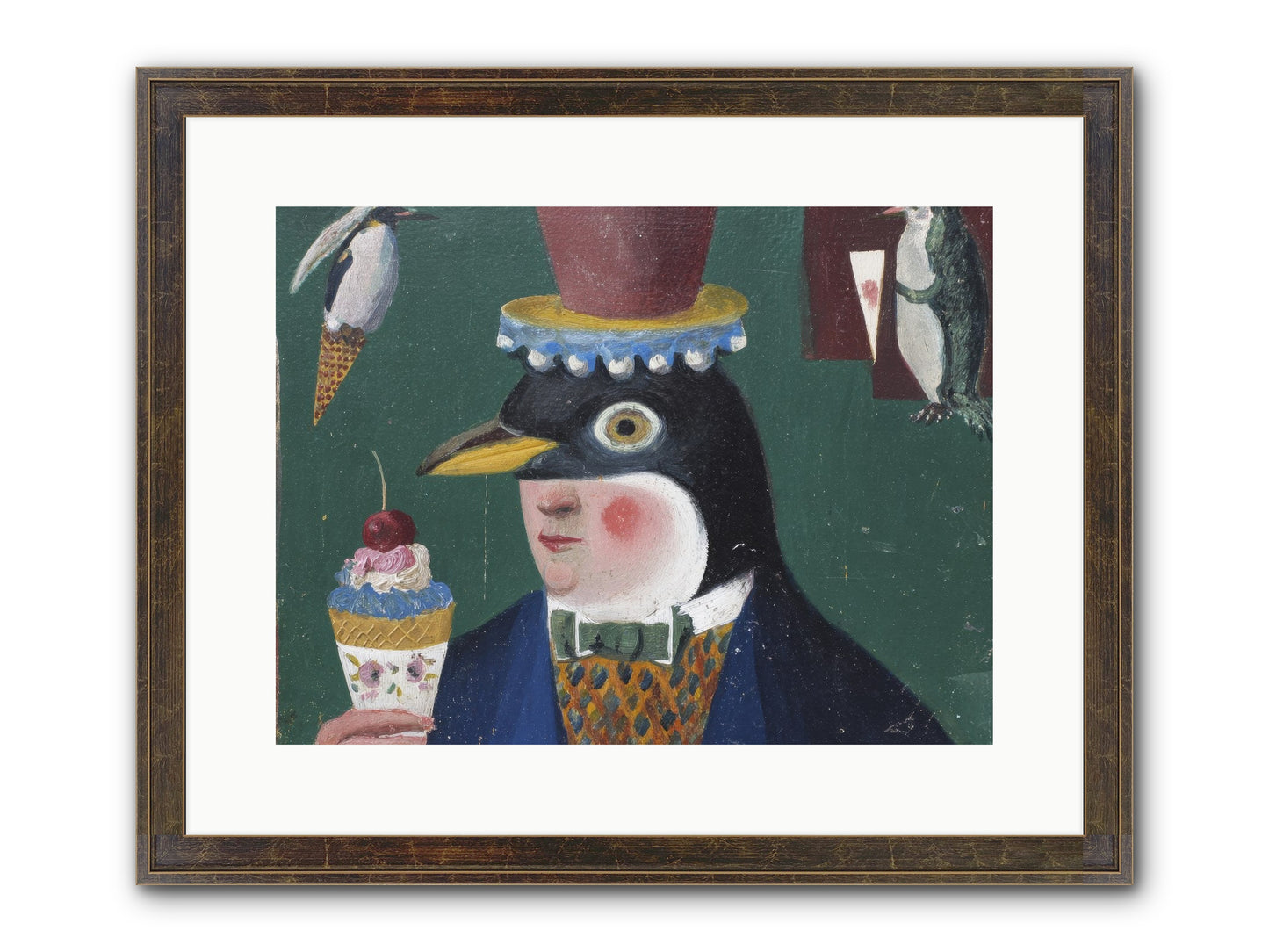 Spring’s Secret Address Framed Print - Slimwoods Black/Gold 16x12