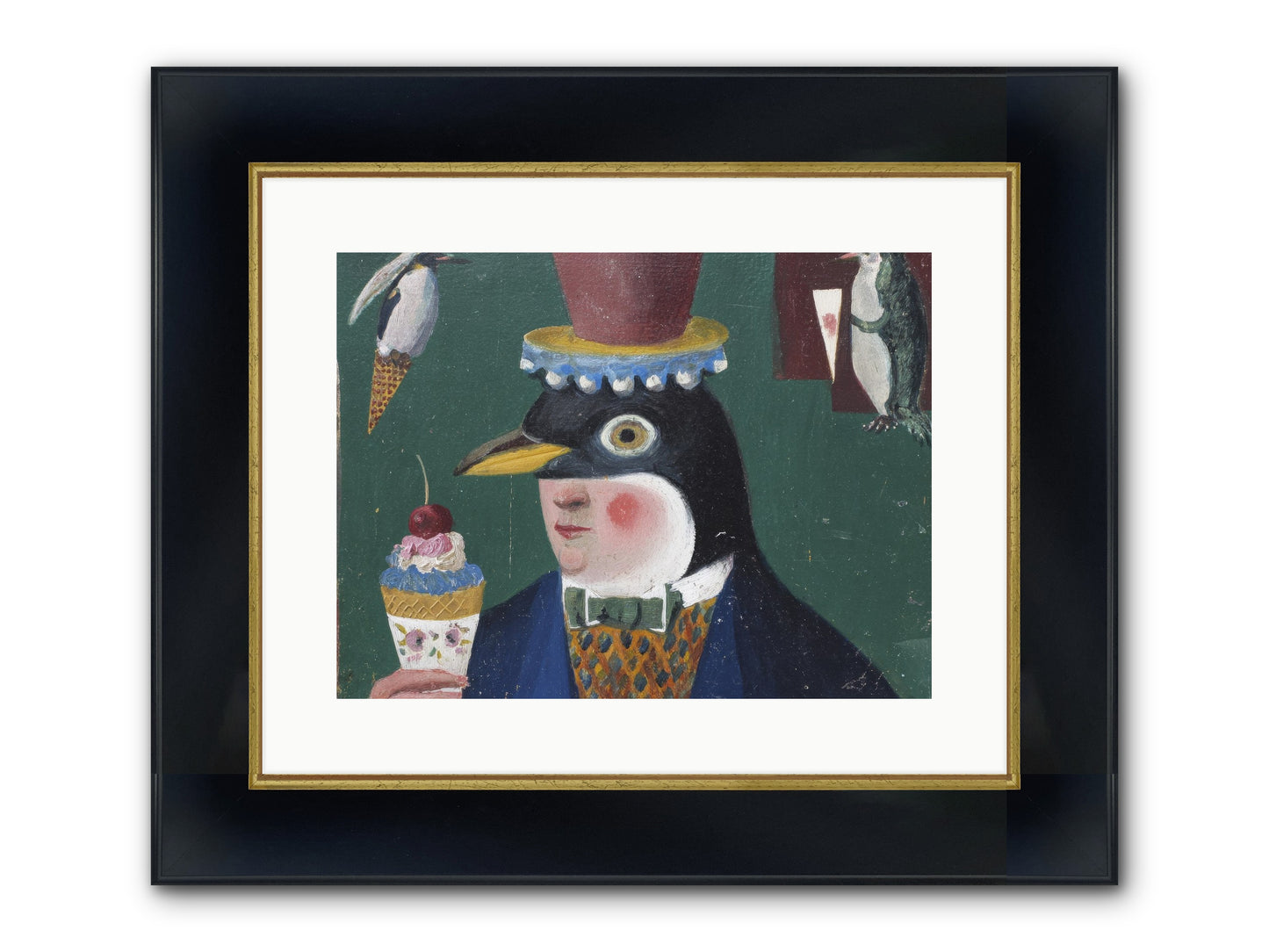Spring’s Secret Address Framed Print - Wide Black w/Gold 16x12