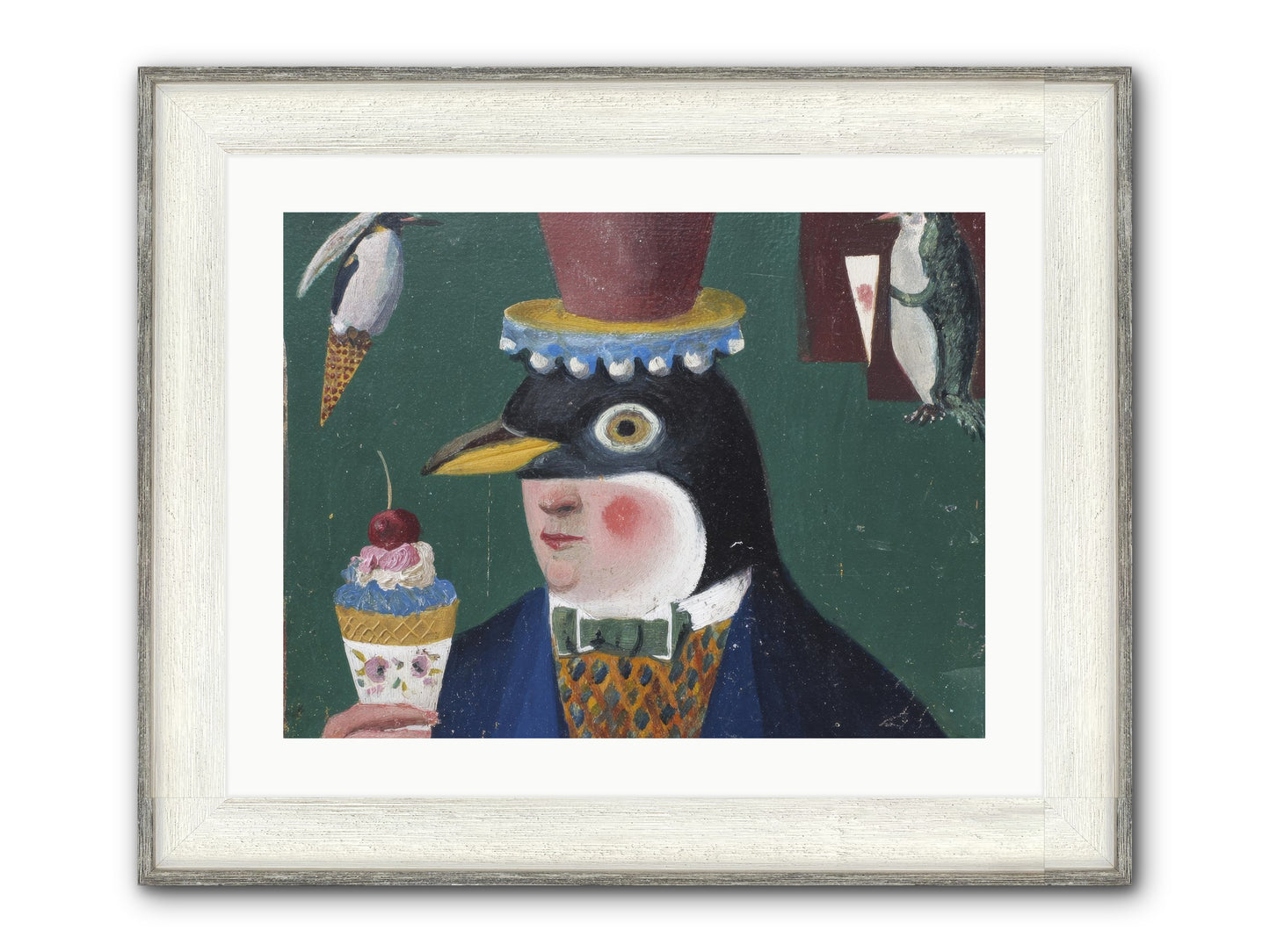 Spring’s Secret Address Framed Print - Driftwood White 24x18