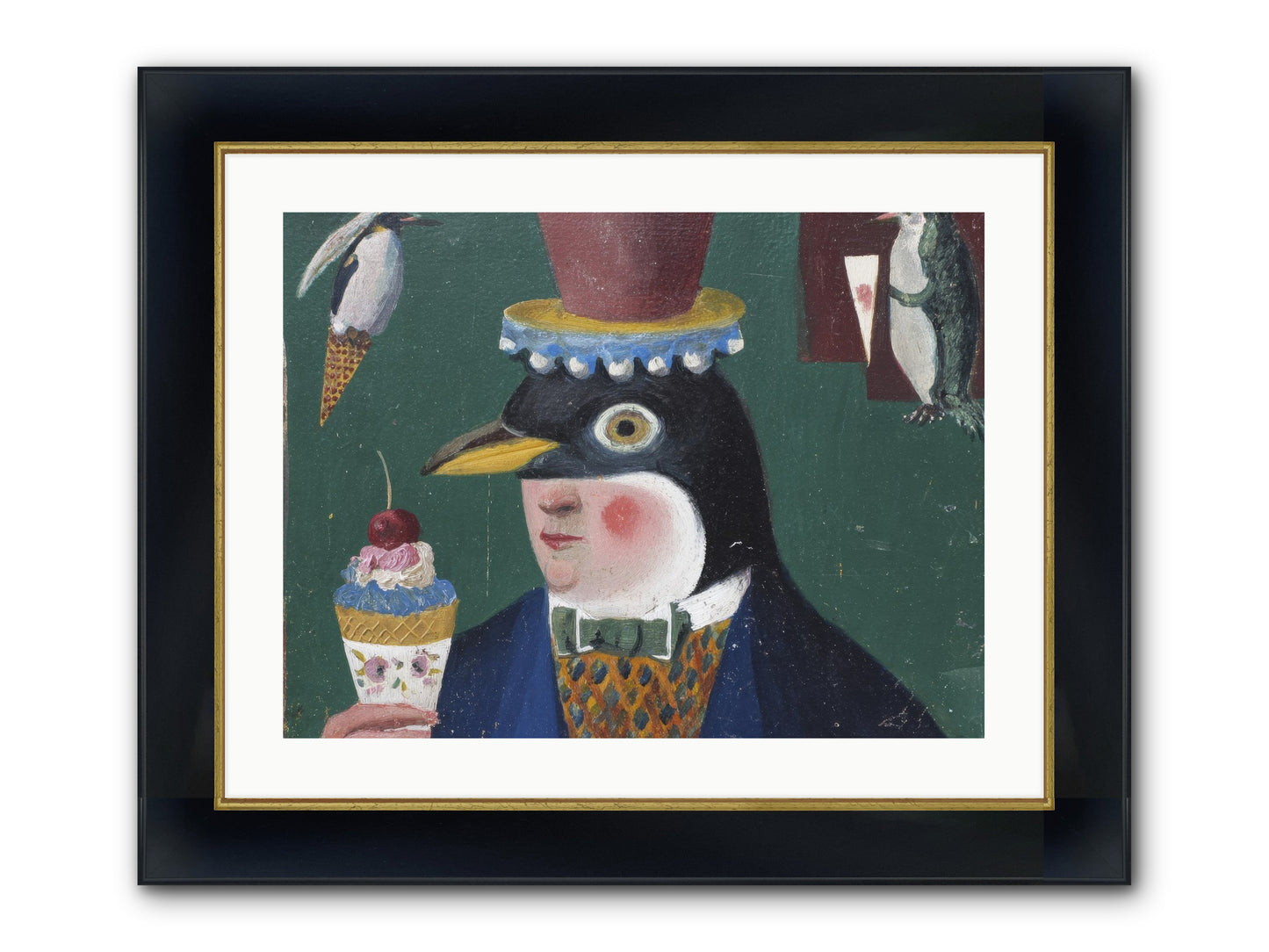 Spring’s Secret Address Framed Print - Wide Black w/Gold 24x18