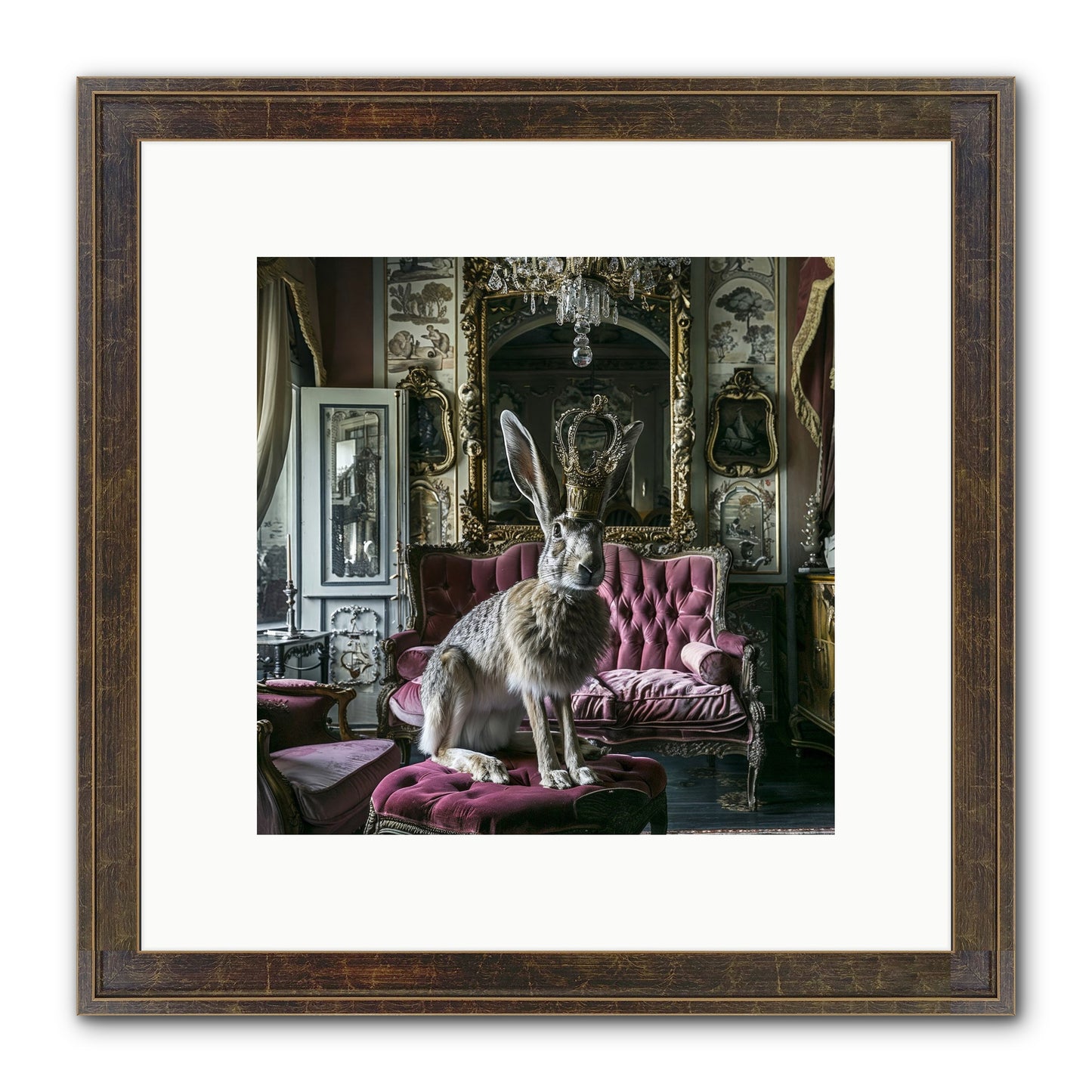 Spring Soiree Framed Print - Slimwoods Black/Gold 10x10