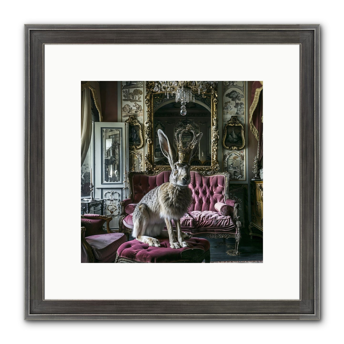 Spring Soiree Framed Print - Slimwoods Black/Silver 10x10