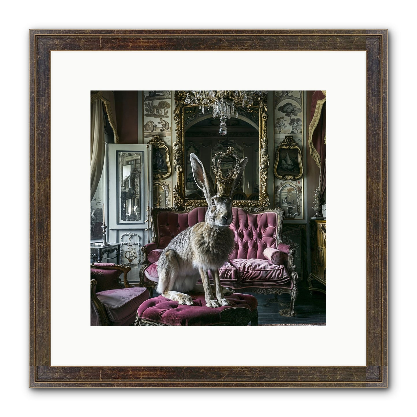 Spring Soiree Framed Print - Slimwoods Black/Gold 12x12