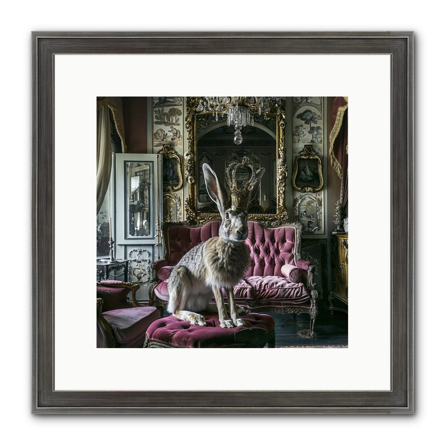Spring Soiree Framed Print - Slimwoods Black/Silver 12x12