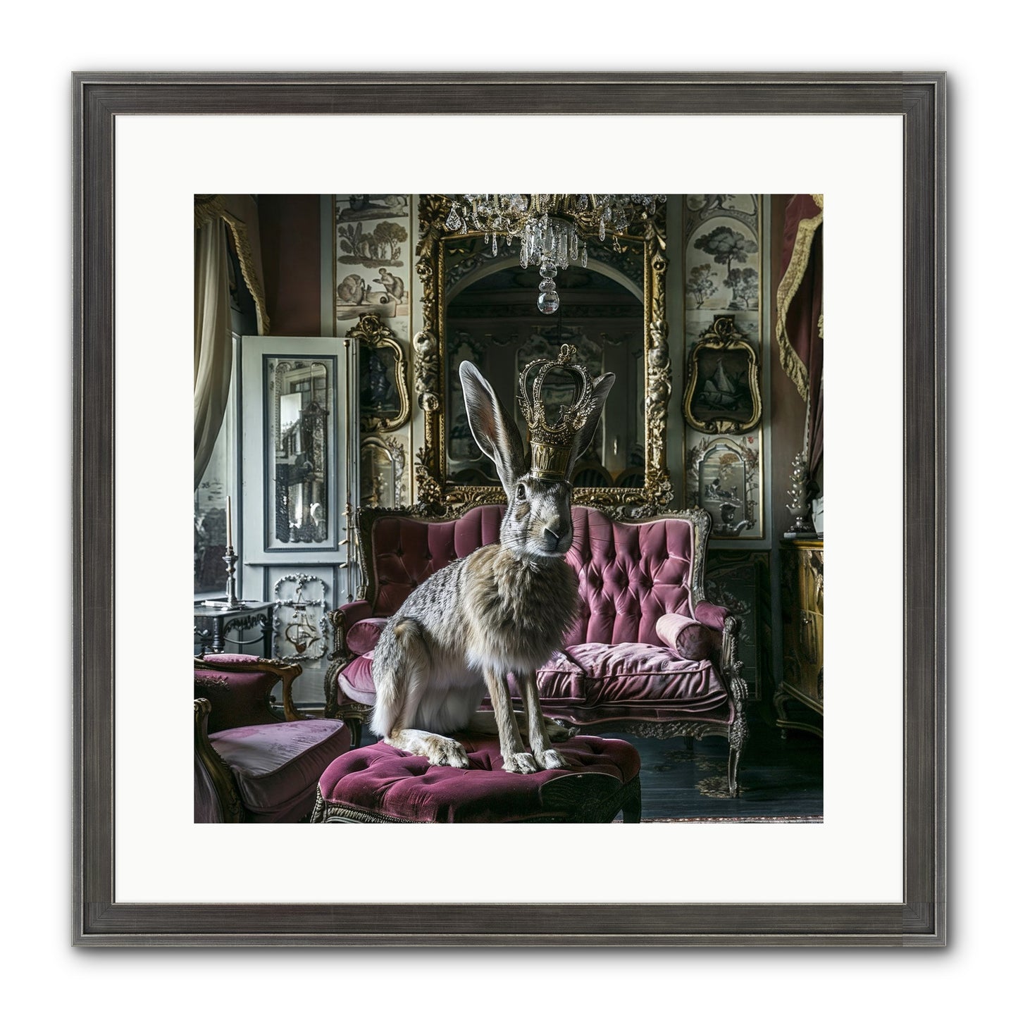 Spring Soiree Framed Print - Slimwoods Black/Silver 16x16