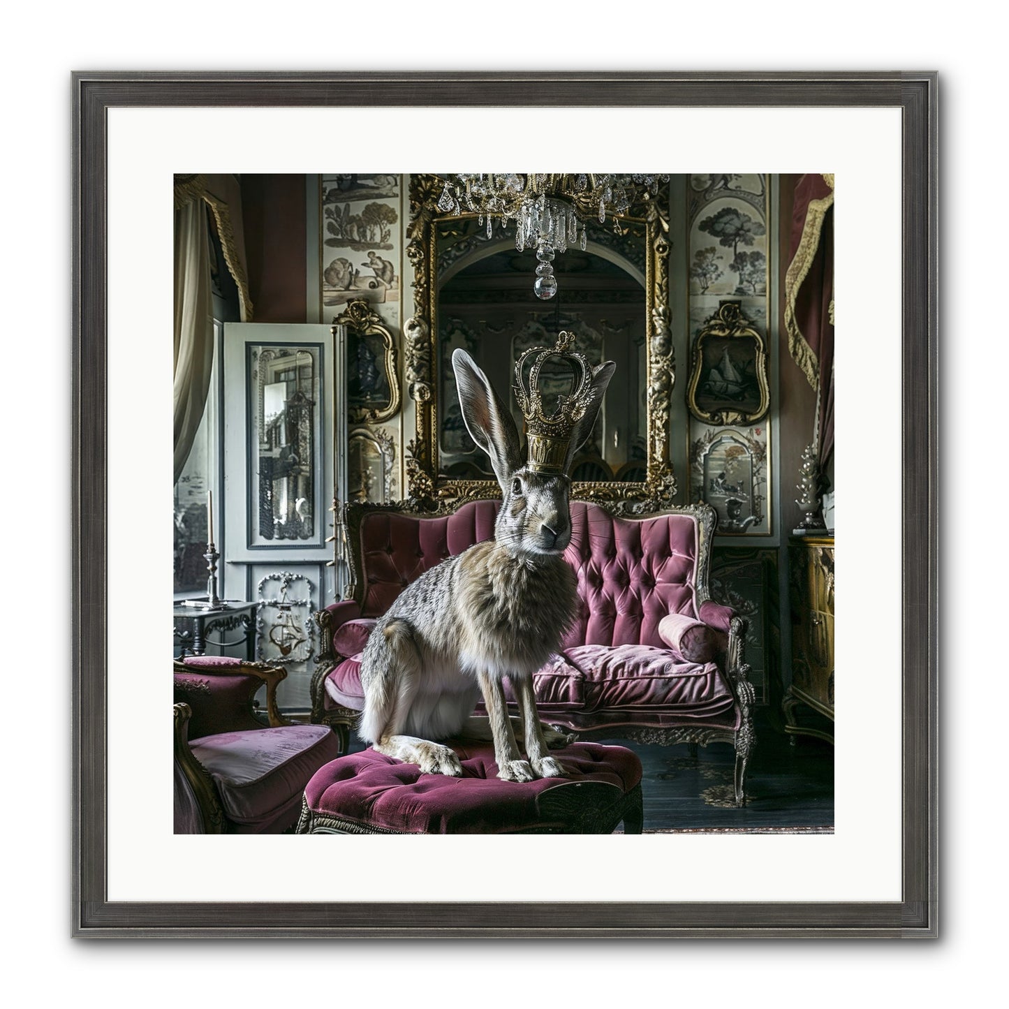 Spring Soiree Framed Print - Slimwoods Black/Silver 20x20
