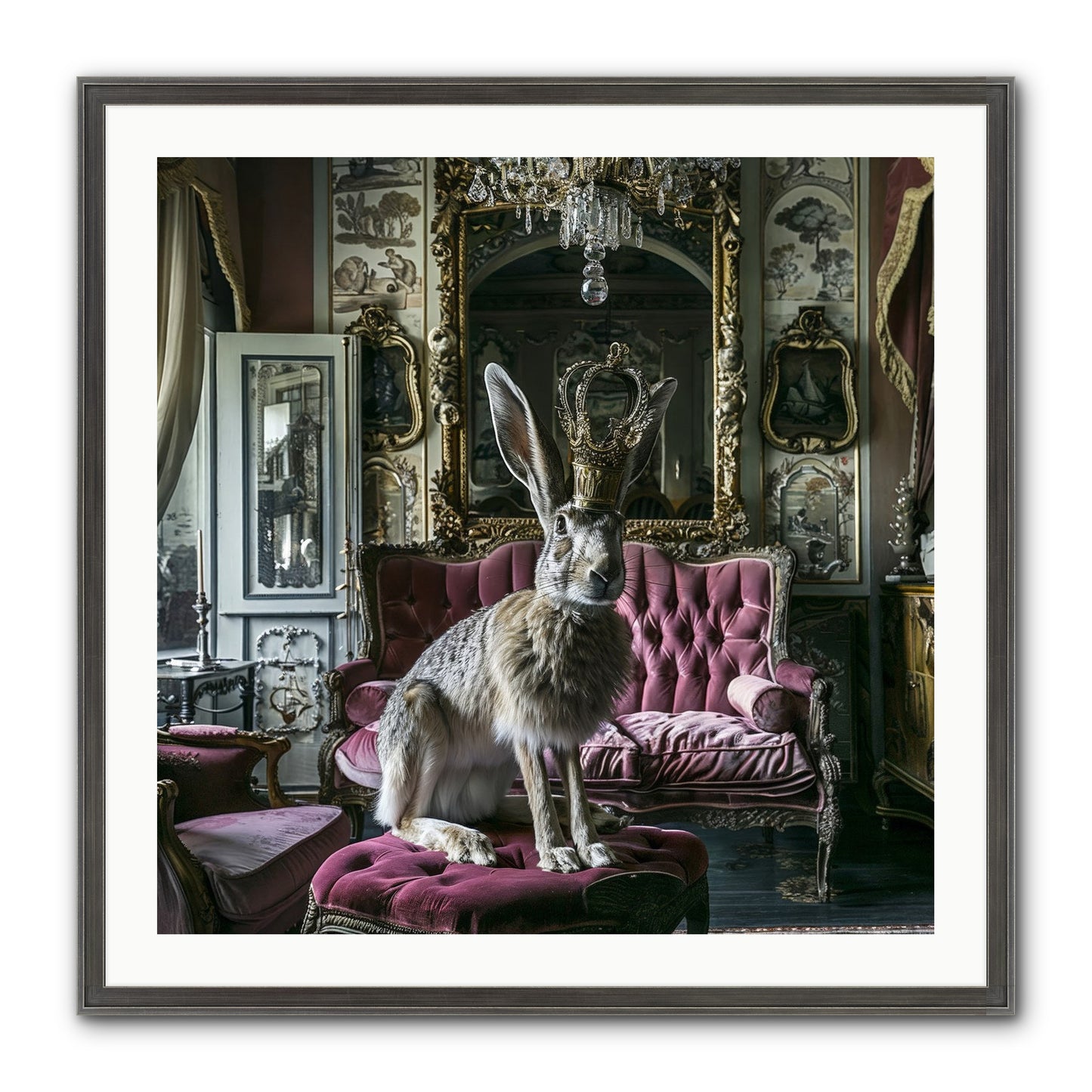 Spring Soiree Framed Print - Slimwoods Black/Silver 30x30