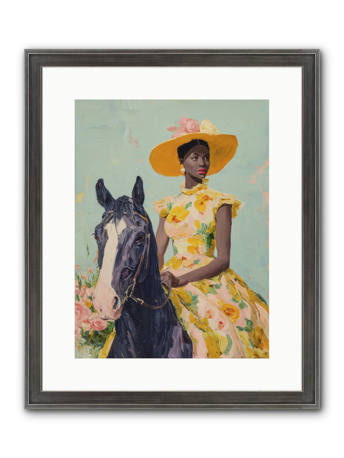 Starlight Spun Framed Print - Slimwoods Black/Silver 12x16