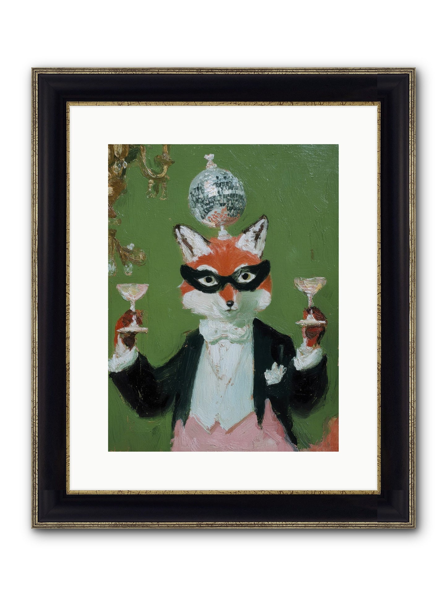 Spun From Starlight Framed Print - Black & Gold 12x16