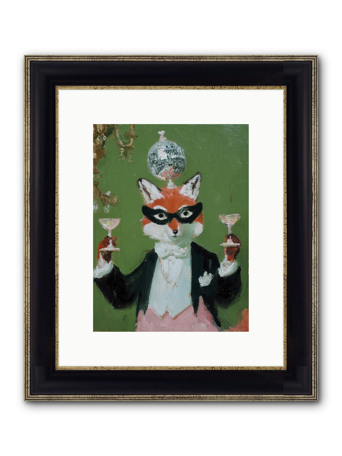 Spun From Starlight Framed Print - Black & Gold 9x12