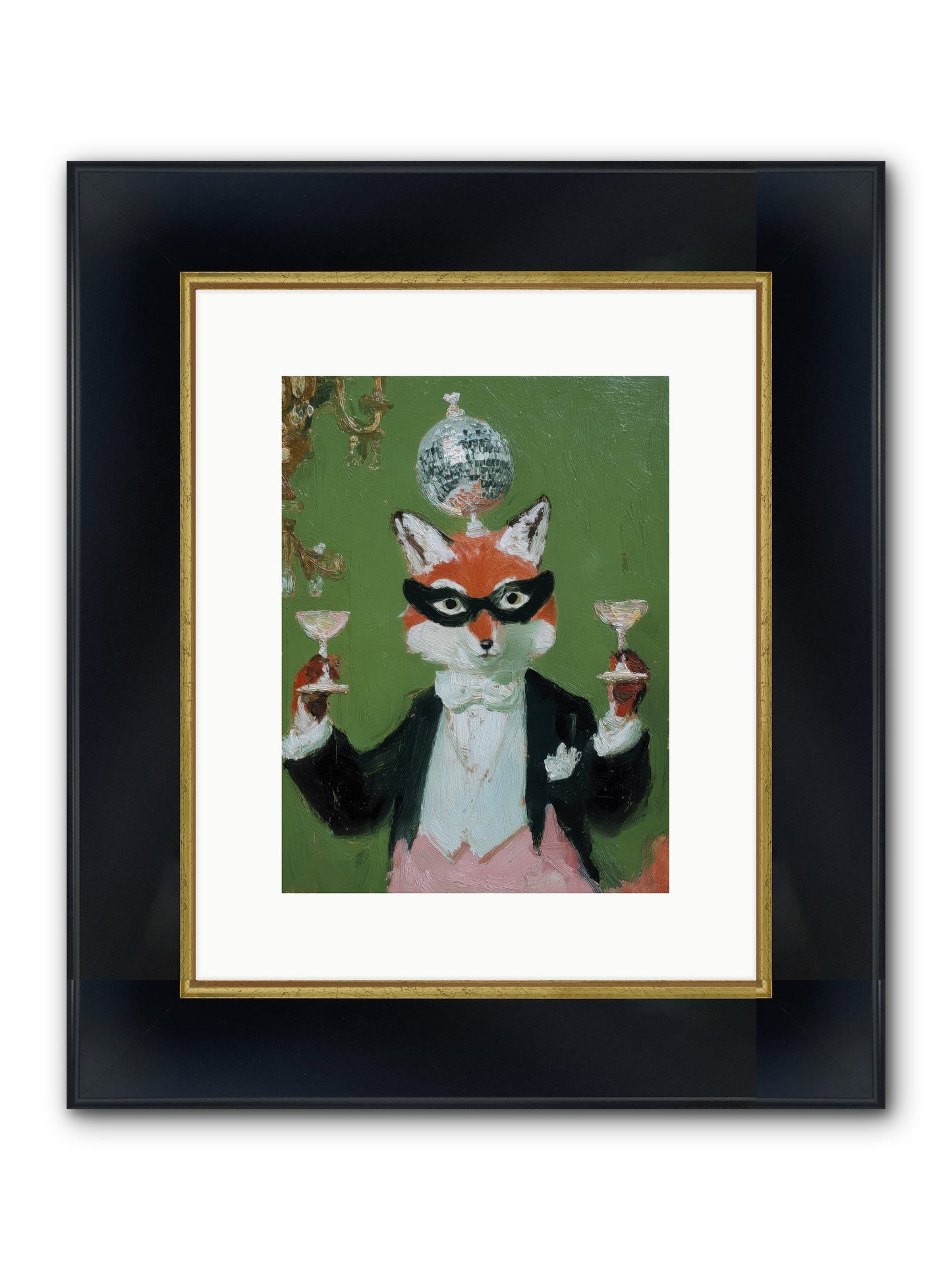 Spun From Starlight Framed Print - Wide Black w/Gold 9x12