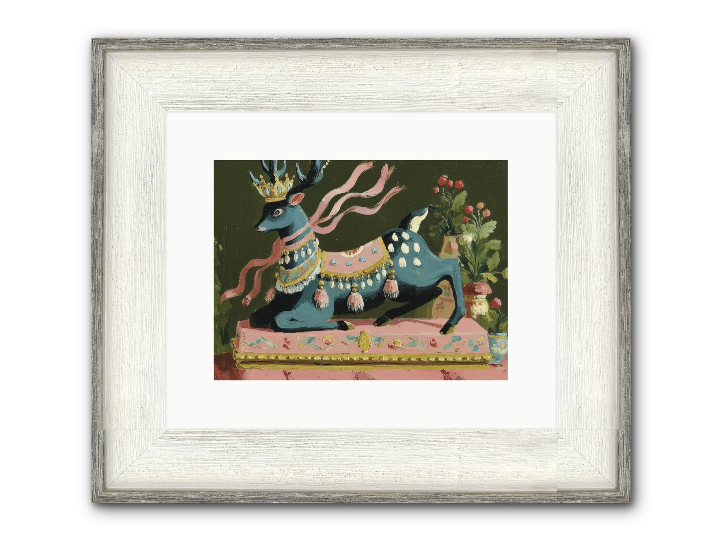 Staged Splendor No.1 Framed Print - Driftwood White 12x9
