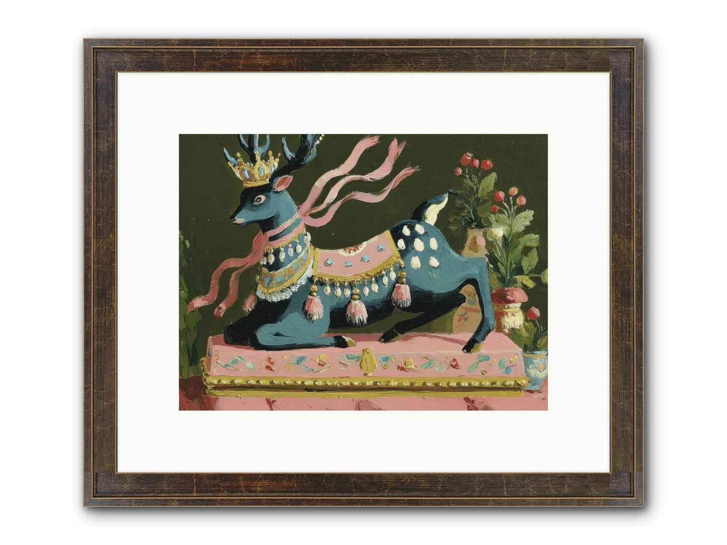 Staged Splendor No.1 Framed Print - Slimwoods Black/Gold 12x9