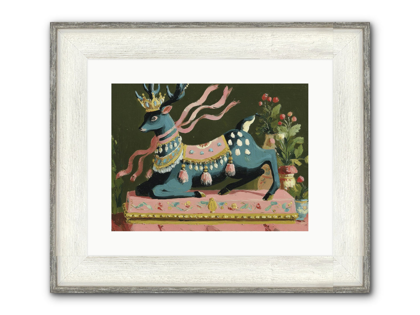 Staged Splendor No.1 Framed Print - Driftwood White 16x12