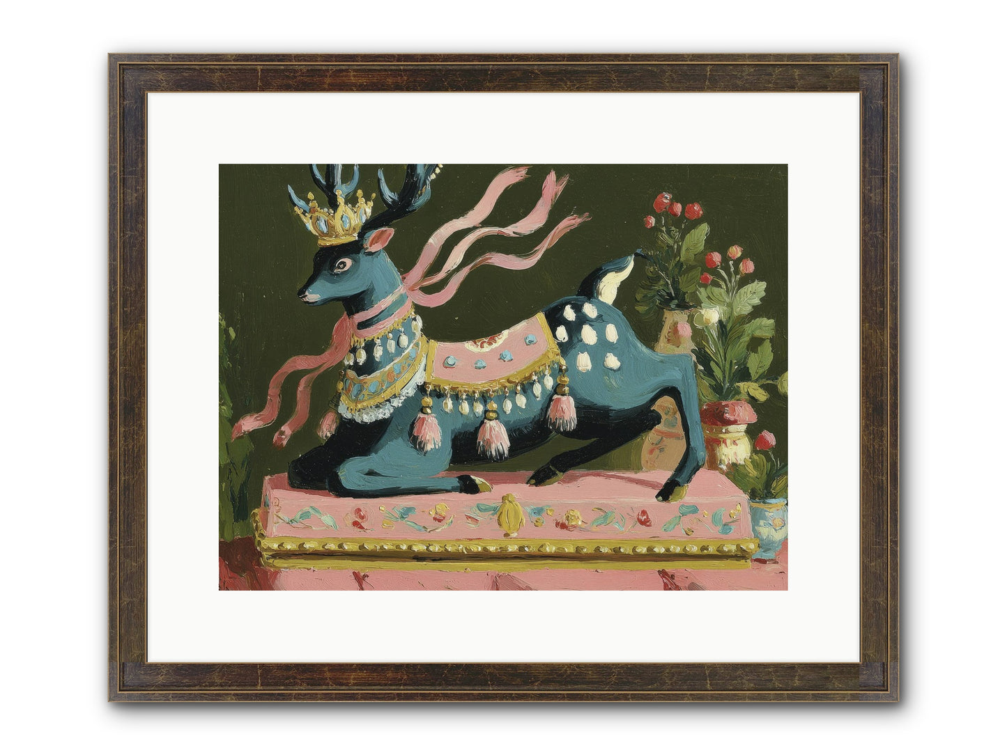 Staged Splendor No.1 Framed Print - Slimwoods Black/Gold 16x12