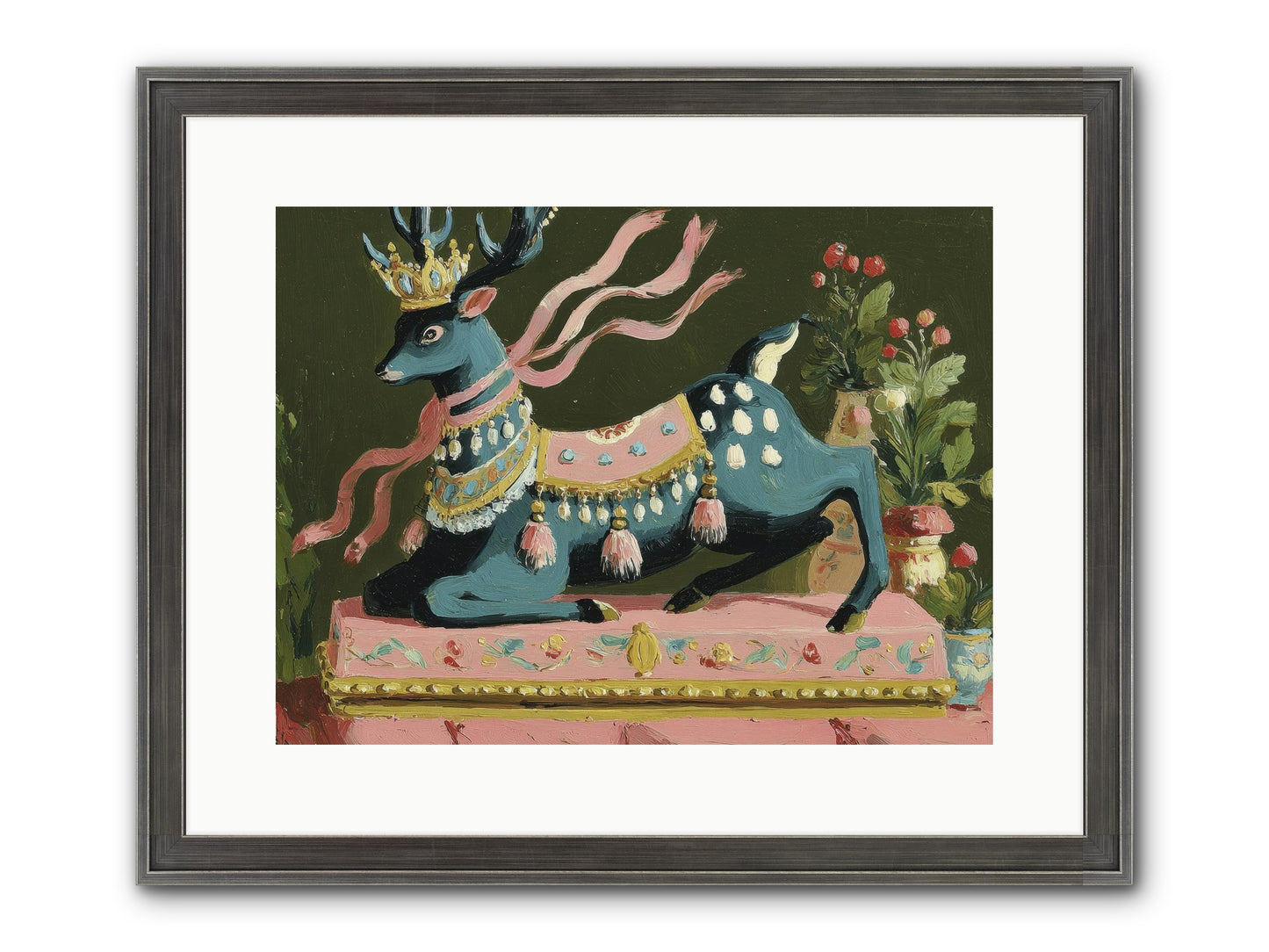 Staged Splendor No.1 Framed Print - Slimwoods Black/Silver 16x12