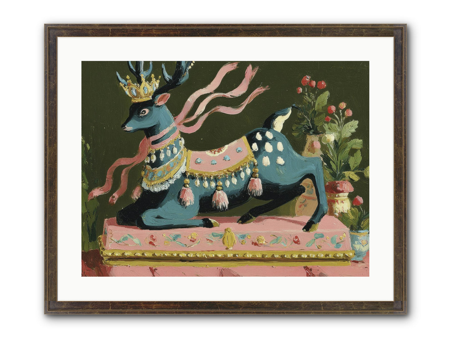 Staged Splendor No.1 Framed Print - Slimwoods Black/Gold 24x18
