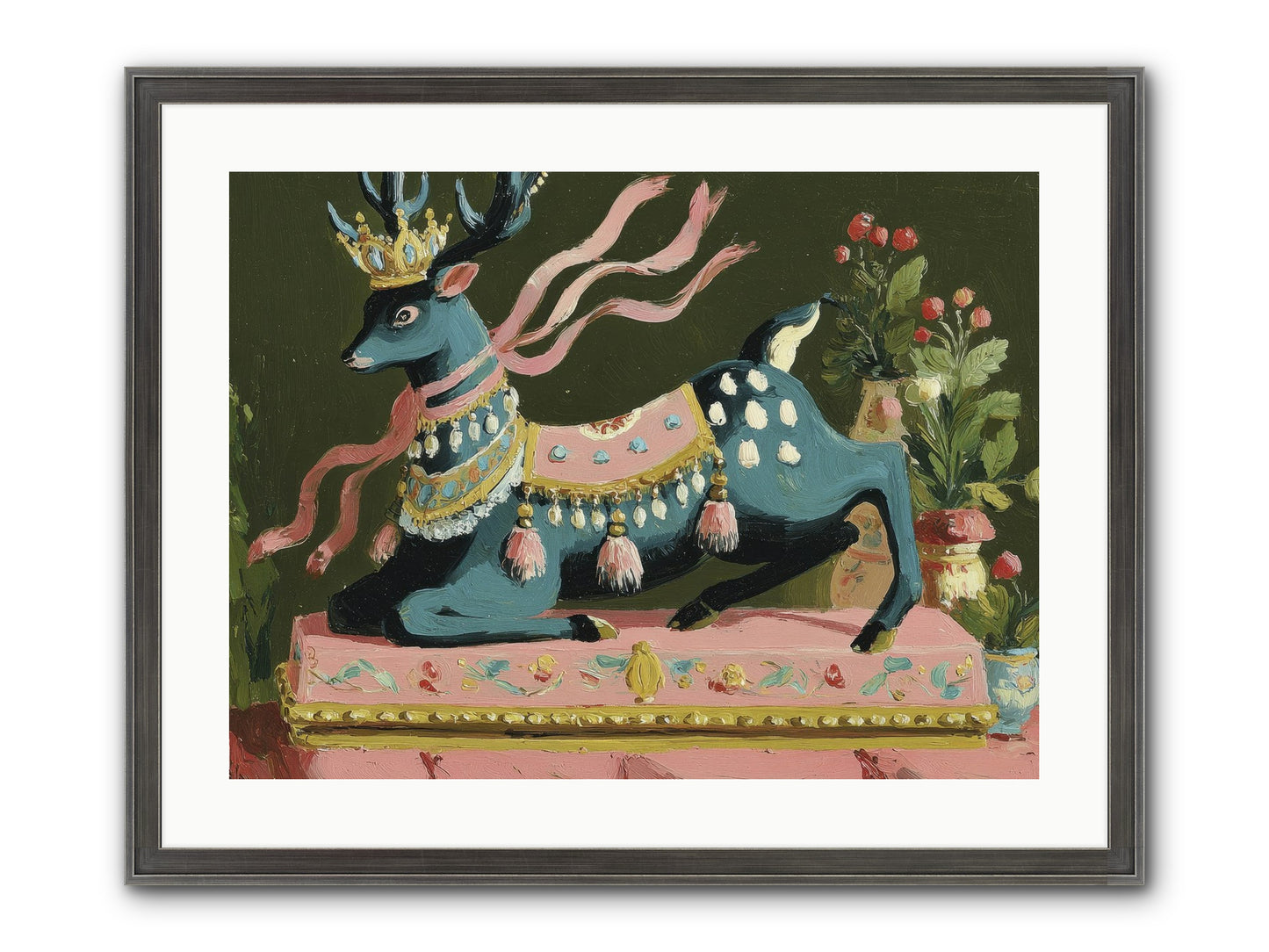 Staged Splendor No.1 Framed Print - Slimwoods Black/Silver 24x18