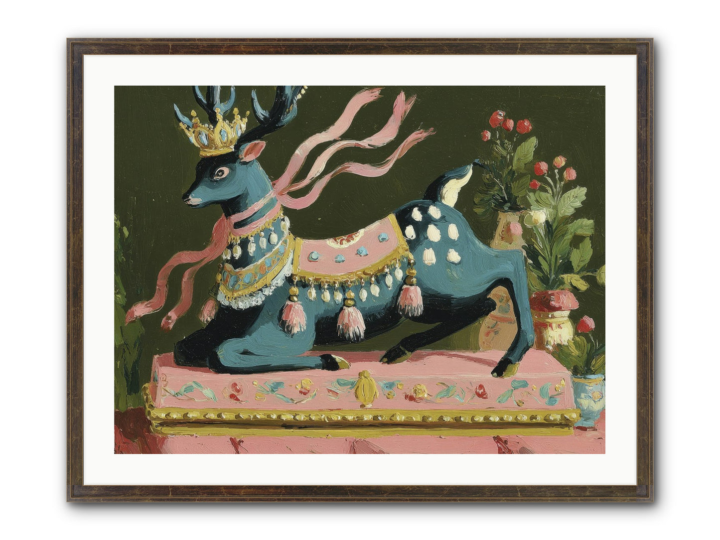 Staged Splendor No.1 Framed Print - Slimwoods Black/Gold 32x24