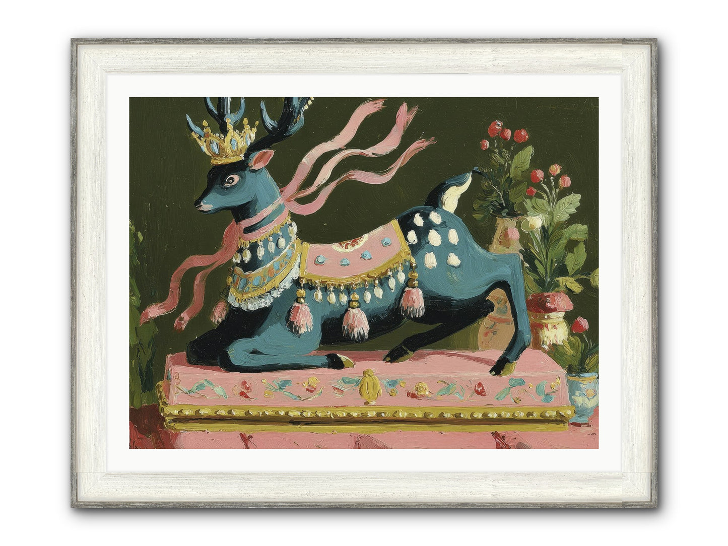 Staged Splendor No.1 Framed Print - Driftwood White 40x30
