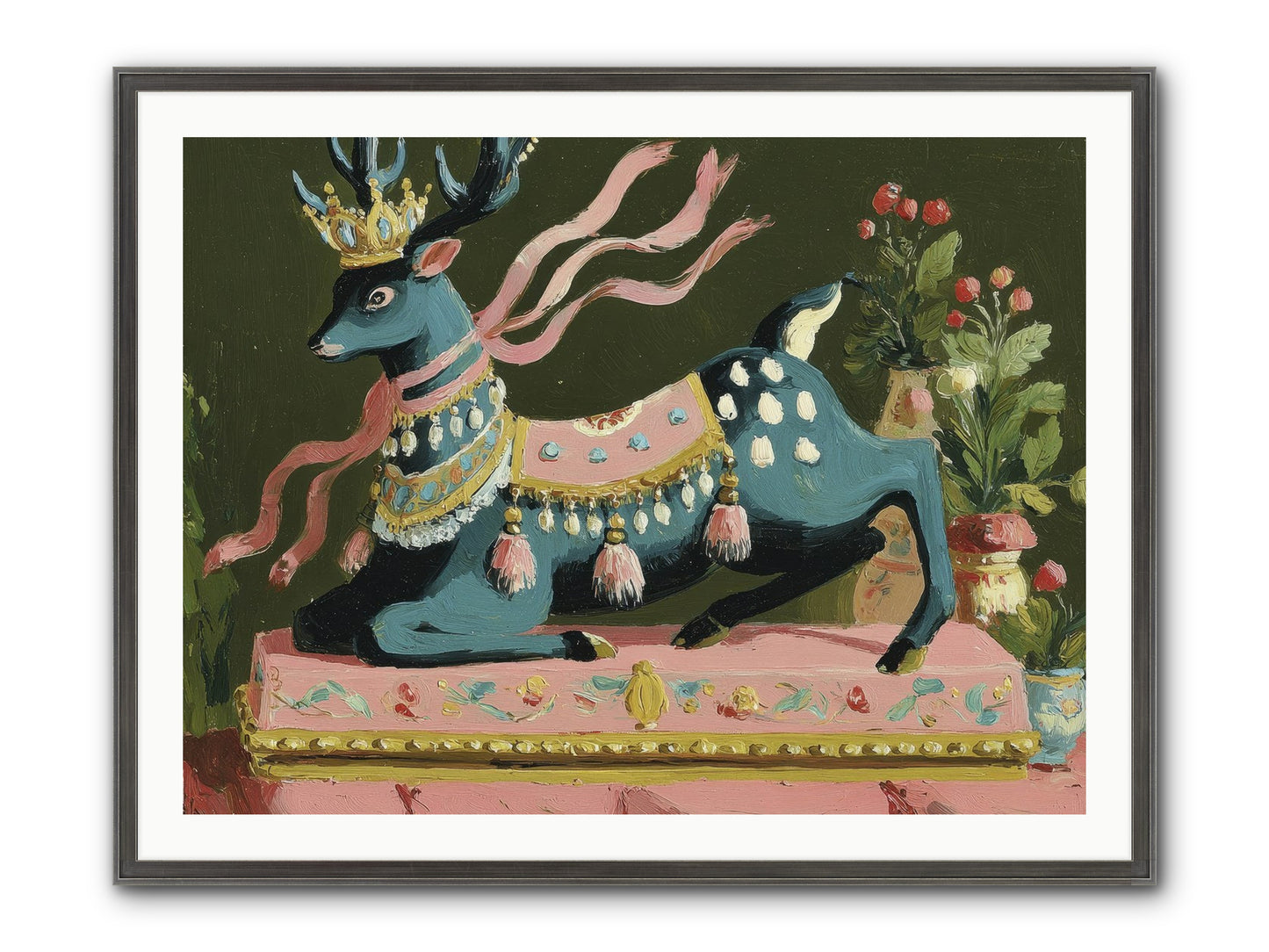 Staged Splendor No.1 Framed Print - Slimwoods Black/Silver 40x30