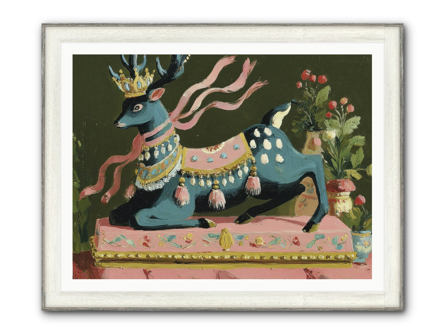 Staged Splendor No.1 Framed Print - Driftwood White 48x36