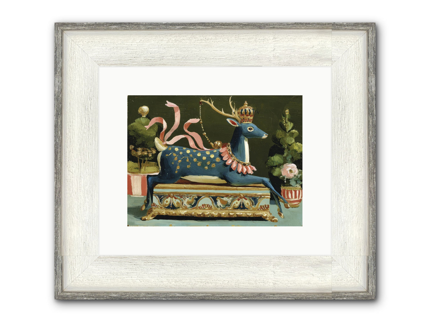 Staged Splendor No.2 Framed Print - Driftwood White 12x9