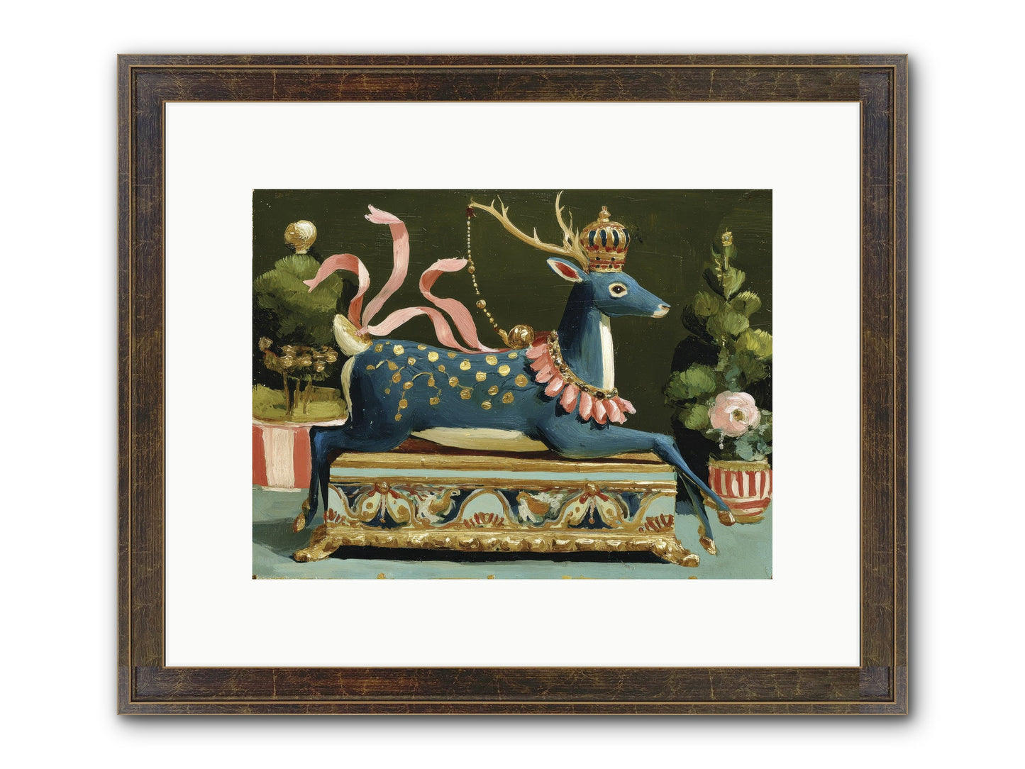 Staged Splendor No.2 Framed Print - Slimwoods Black/Gold 12x9