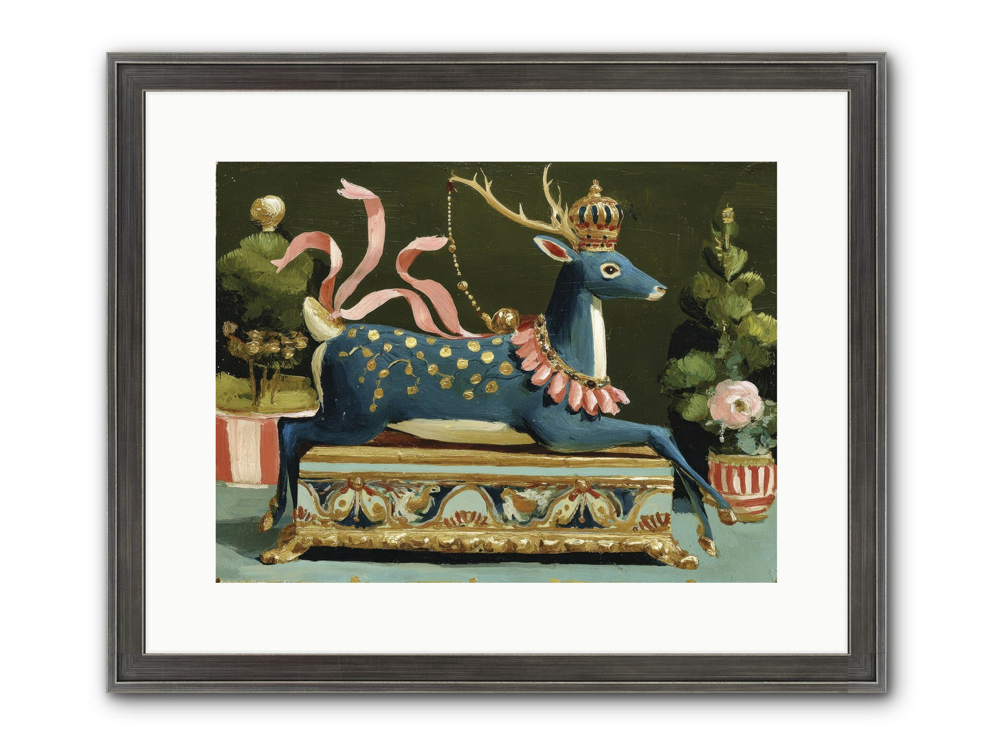 Staged Splendor No.2 Framed Print - Slimwoods Black/Silver 16x12