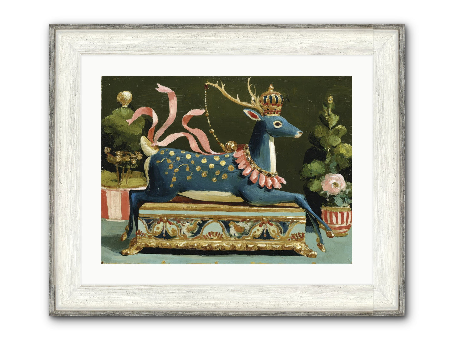 Staged Splendor No.2 Framed Print - Driftwood White 24x18
