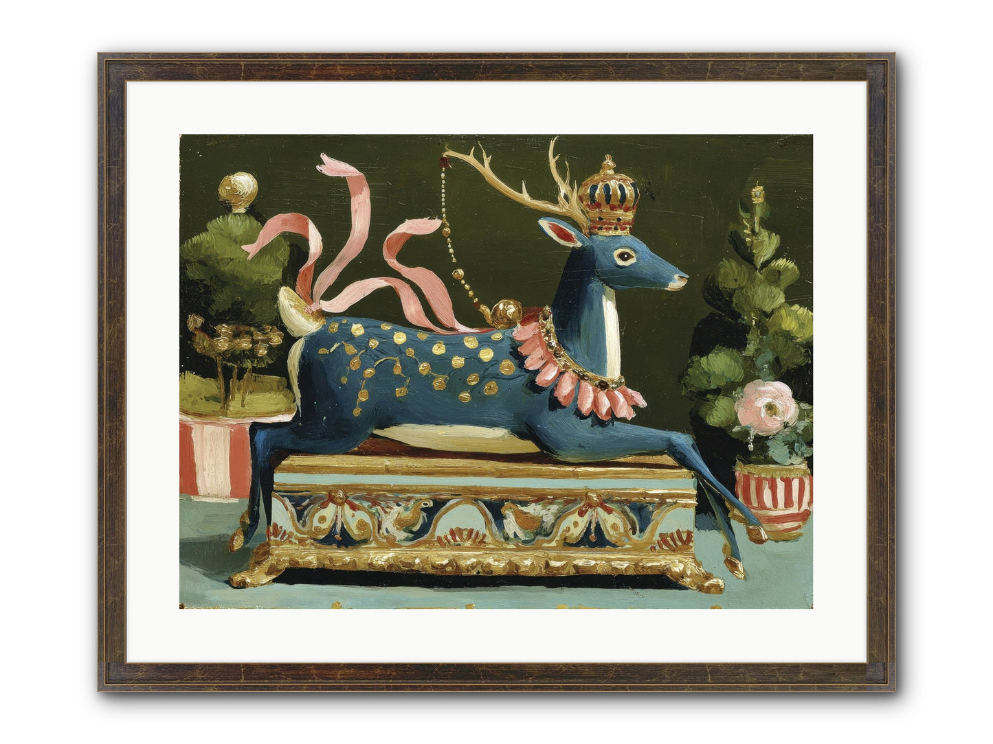 Staged Splendor No.2 Framed Print - Slimwoods Black/Gold 24x18