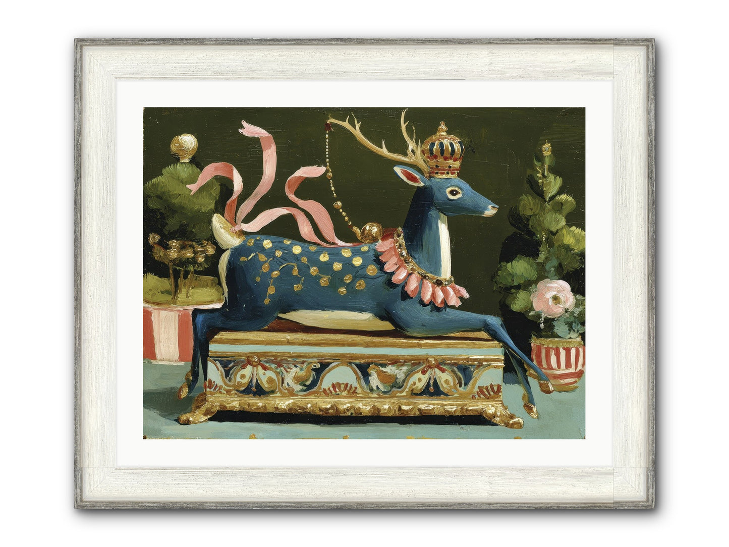Staged Splendor No.2 Framed Print - Driftwood White 32x24