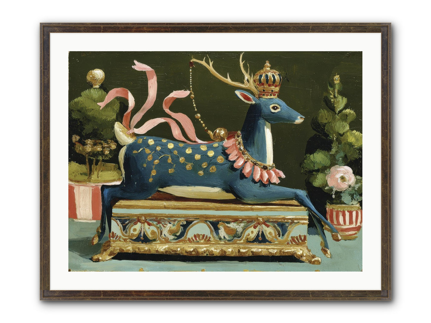 Staged Splendor No.2 Framed Print - Slimwoods Black/Gold 32x24