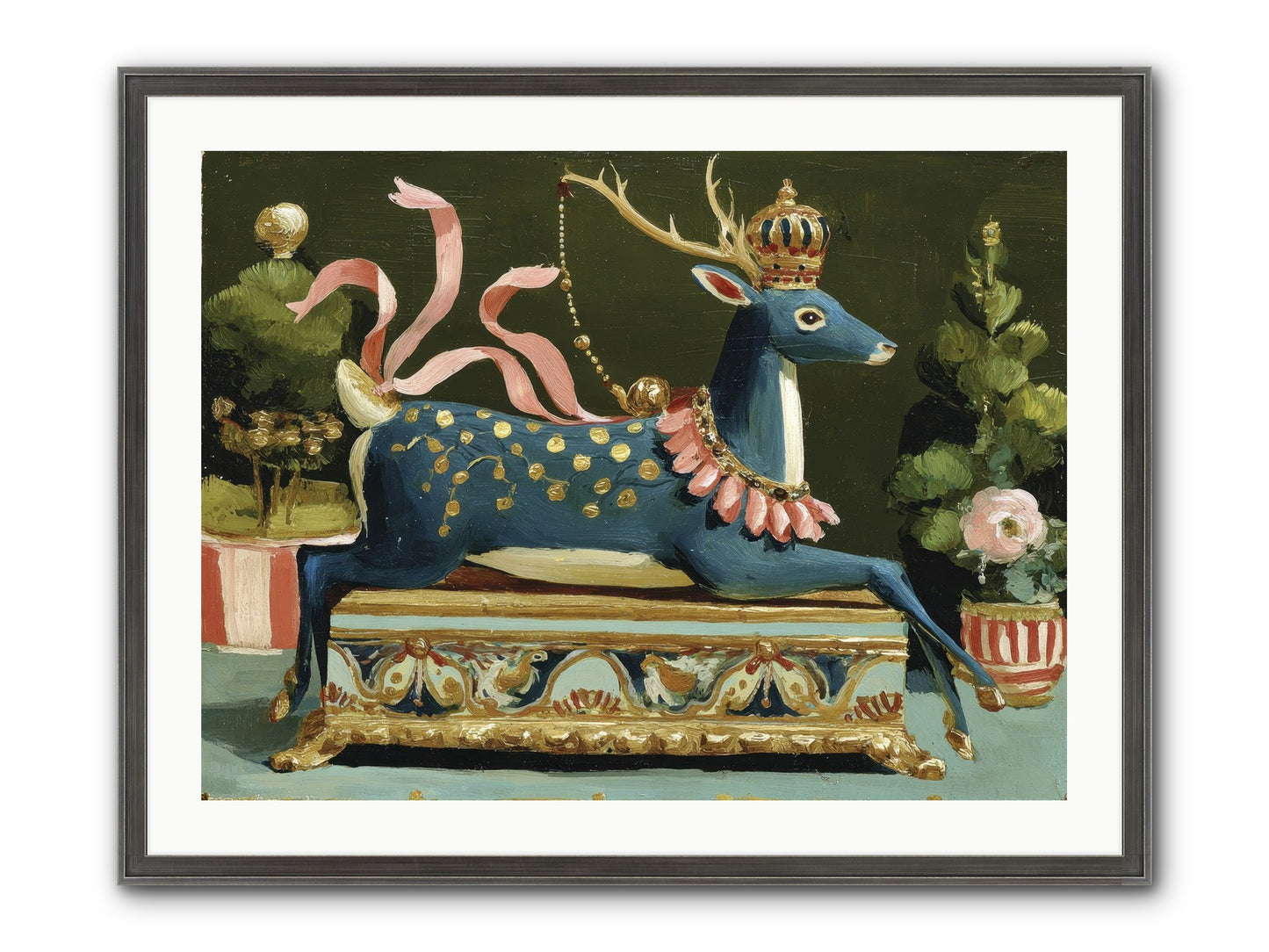 Staged Splendor No.2 Framed Print - Slimwoods Black/Silver 32x24