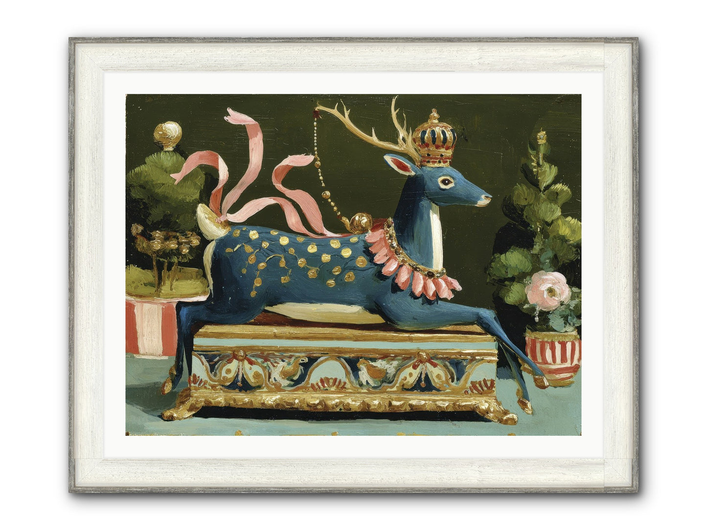 Staged Splendor No.2 Framed Print - Driftwood White 40x30