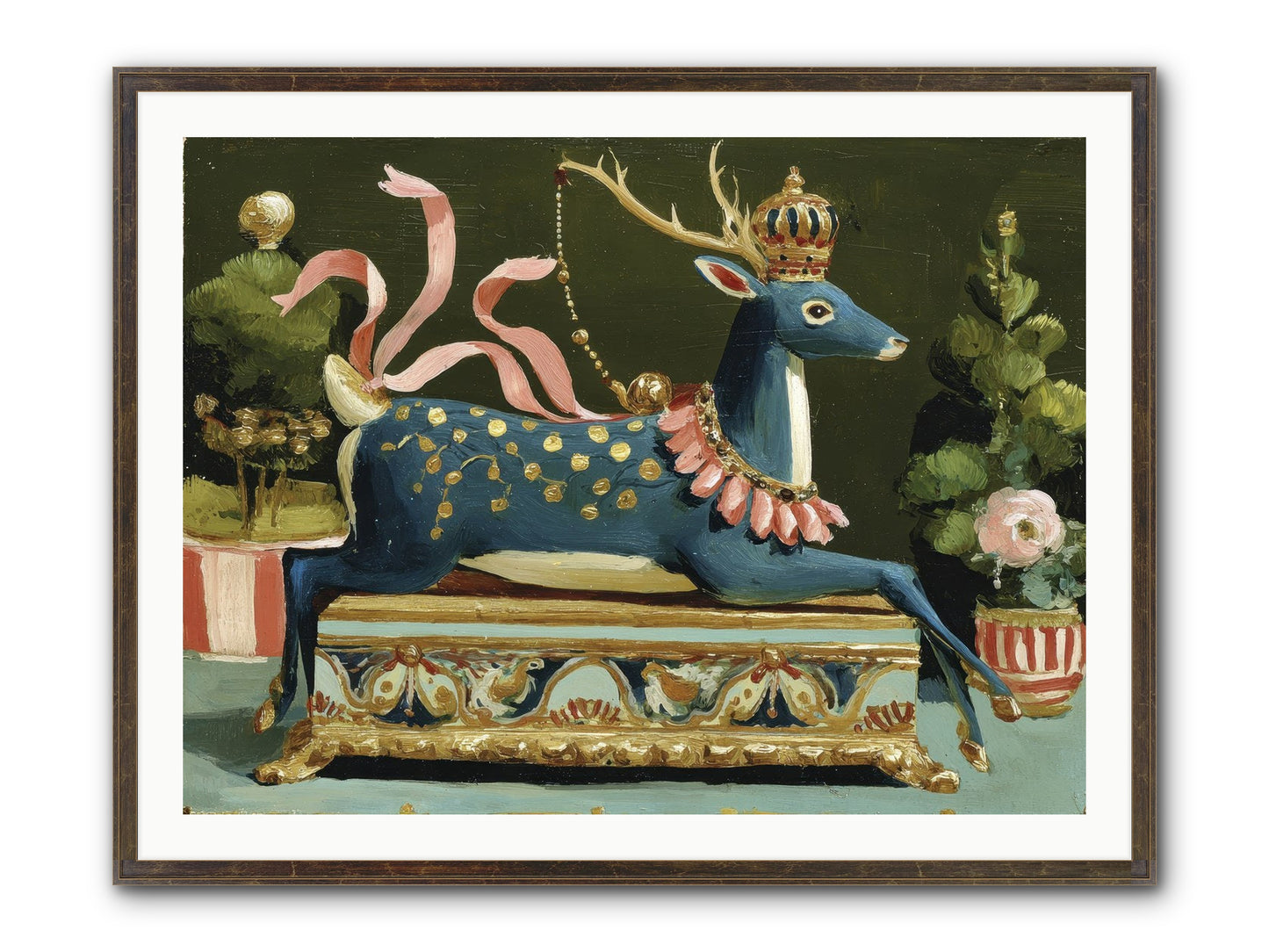 Staged Splendor No.2 Framed Print - Slimwoods Black/Gold 40x30