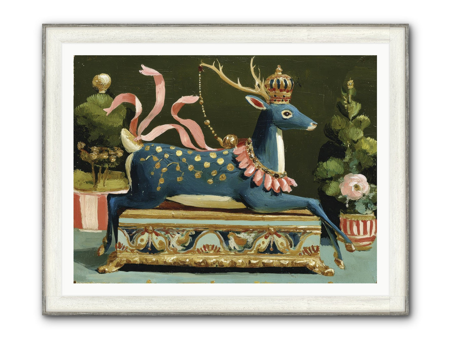 Staged Splendor No.2 Framed Print - Driftwood White 48x36